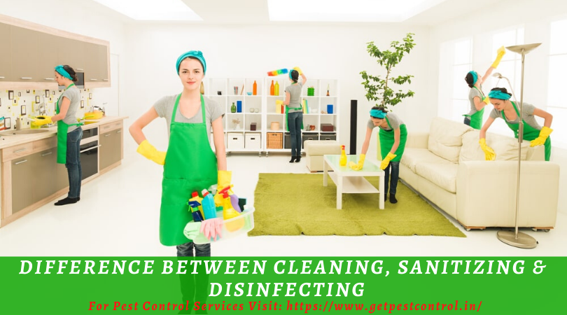 What is The Difference between Cleaning, Sanitizing and Disinfecting?