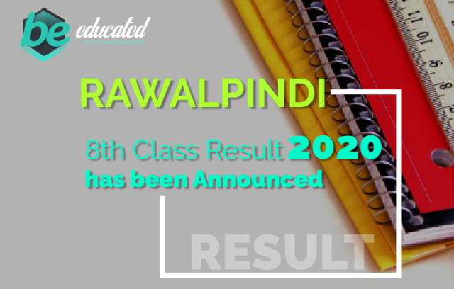Rawalpindi Board 8th Class Result 2020